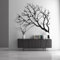 Tubibu Baum des Lebens Wanddeko, Wandbild aus Metall Schwarz, Haus Wandkunst-Dekoration, 3D Wandaufkleber, Moderne Deko, Bilder für Zuhause Büro, Schlafzimmer, Wohnzimmer (Baum und Vogel, Large)