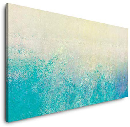 Abstrakte Kunst 120x 60cm Panorama Leinwand Bild XXL Format Wandbilder Wohnzimmer Wohnung Deko Kunstdrucke