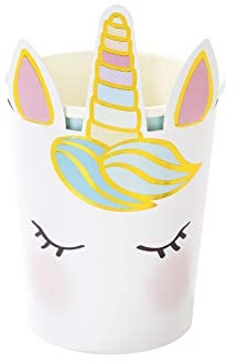 Talking Tables Unicorn-Cup-Face Taza de Papel de Unicornios (Paquete de 8)