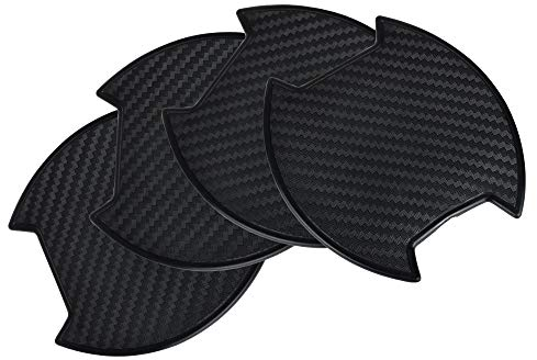 VDARK Auto Türgriffschoner Auto Türgriff Film Aufkleber Lackschutzfolie für Auto-Türgriffe Universal TPU Auto Türgriff Schutzfolie Zubehörteile Außen für Auto Griffmulden Griffschalen Schwarz 4 Stück