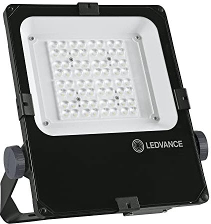 LEDVANCE Fluter LED: für Wand/Mast/Boden/Decke, FLOODLIGHT PERFORMANCE ASYM 45x140, 50 W, 220…240 V, Cool White, 4000 K, Gehäusematerial: Aluminium, IP66, 1-er-Pack