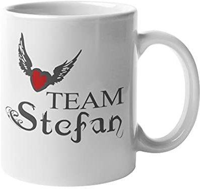 Getting Shirty Teetasse aus Keramik mit Team Stefan (inspiriert von The Vampire Diaries)