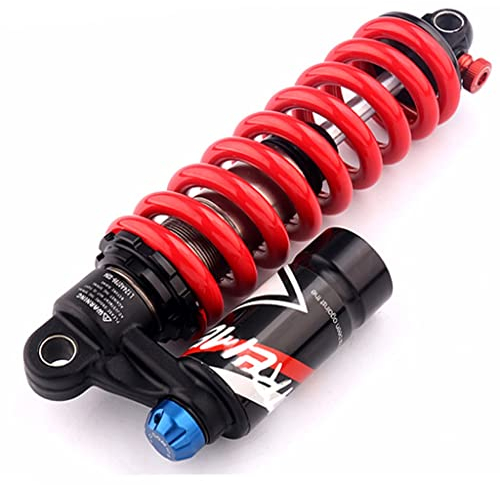TOMYEUS 190mm 200mm MTB Fahrrad Dämpfer 550 Pfund, Mountainbike Downhill Federung 210mm 220mm 240mm Luftdruck Einstellbare Dämpfung Rot (Farbe : 24mm*50mm, Size : 190mm*550LBS)