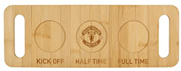 FOCO Officially Licenced Manchester United FC Football Beer Shot Drinks Wooden Flight Paddle Serving Board