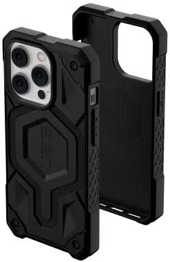 Urban Armor Gear UAG Monarch Pro Schutzhülle kompatibel mit Apple iPhone 14 Pro [Wireless Charging/Magnetische Aufladung kompatibel, 5-Schichten Schutz] schwarz