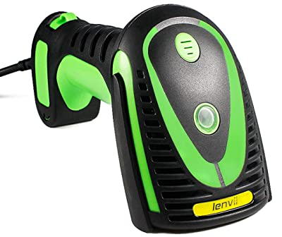 LENVII Industrial 2D QR Barcode Scanner,Kabelgebundener Waterproof Barcode Reader Compatible with Reading Metal Code/DPM Code/PCBA Spray Code Suitable for high Intensity Working Environment