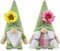 Godeufe Set di 2 Gnomi Primaverili Decorazioni Fiore Gnomi Gnomo Natalizio Christmas Decorations Home Decor per Casa Cucine 17cm (Verde)
