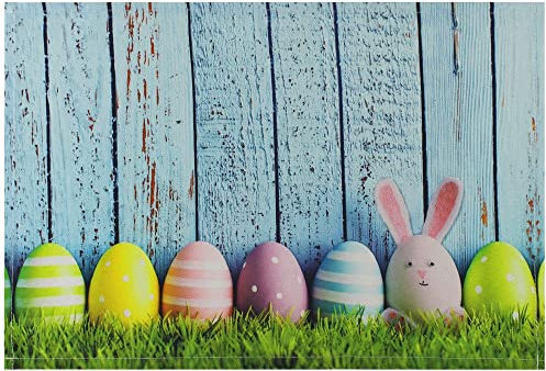 matches21 Stoff Tischset als abwaschbares Platzdeckchen - Platzset in 45 * 30 cm mit Ostern Ostereier - Waschbare Textil Esstisch Unterlage als Tischdeko auch für Wohnzimmer