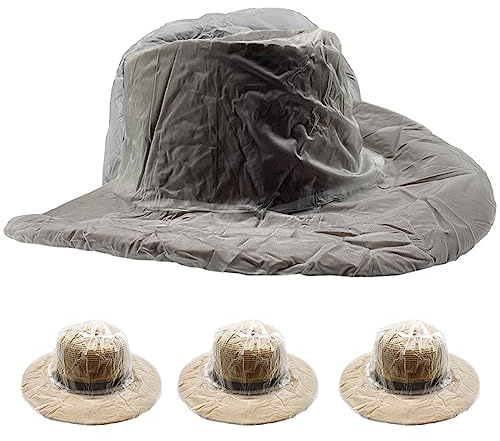 VEEBELL Unisex Cowboyhut, Regenschutz (4er Pack)