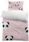 MUSOLEI Bettbezug für Mädchen, Panda Bettbezug für 90 cm Einzelbett Jugendliche, 135 x 200 cm, Polyester, 3D-Druck, 1 Bettwäsche-Set, 1 Kissenbezug, 50 x 75 cm, Panda03