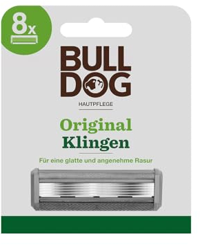 BULLDOG Original Rasierklingen | 5-fach Klinge | 8 Ersatzklingen