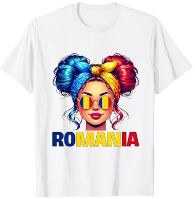 Rumänien Mädchen Rumänien Mädchen Rumänien Flagge T-Shirt