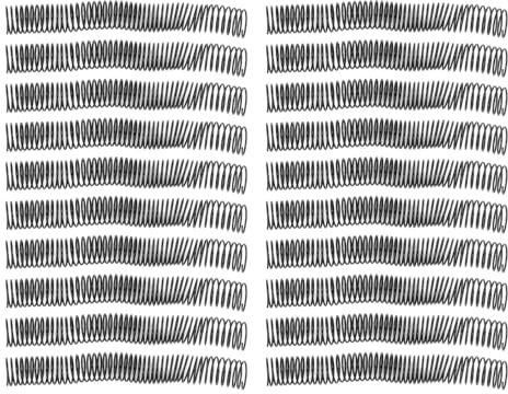 Spirali a spirale 32 mm, in plastica, 280 fogli, passo 4:1, 48 denti per documenti, cambio laterale a 360 gradi, compatibile con la maggior parte dei dispositivi di rilegatura, 20 pezzi