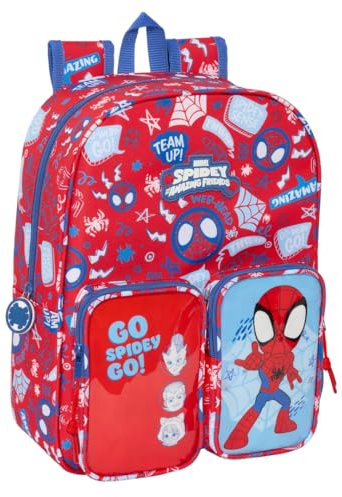 Safta 642532185 Spidey Rescue 21L 34x26x11 Cm Backpack One Size