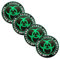 4 STK Auto Emblem Nabendeckel Aufkleber Sticker Zombie Outbreak Logo Radkappen 56mm Emblem Evil