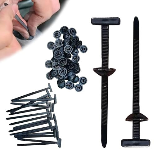 Nylon Universal Cable Tie Buckle, 100Pcs Heavy Duty Self-Locking Nylons Zip Ties Holder, Heavy Duty Self-Locking Nylon Zip Ties Holder, Multipurpose Plastic Cable Ties Tool (30Pcs)