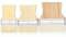 Fuhjythy 3 Pcs Flat Paddle Paint Brush Set,Wide Paint Brush Large Paint Brush 3/4/5 Inch Paint Brush for Oil and Acrylic Paints