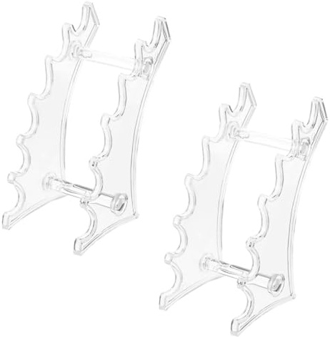 2 Stück Acryl Bogenregal für Augenbrauenstifte und Stifte