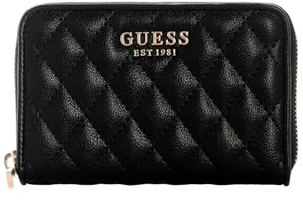 Guess Atabey SLG QG9894140-BLA Women's Wallet in Medium Rice Round Black