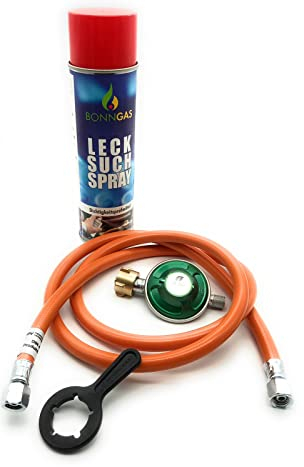 Gasprofi24 Propan-Schlauch und 50 mbar Druckminderer zum sicheren Grillanschluss