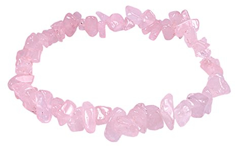 Rosenquarz Splitterarmband | Hochwertiges Edelstein Armband