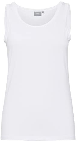 b.young BYIane sin b sin b Jersey Top Damen Shirt mit Rundhalsausschnitt, Größe:L, Farbe:Optical White (80100)