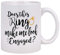 Lustige Kaffeetasse mit Aufschrift Does This Ring Make Me Look Engaged, Kaffeetasse für Männer und Frauen, Geburtstag, Festival, Weihnachten, Verlobung