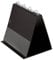 VELOFLEX 4101080 Tisch-Flipchart A4, Präsentation, Flipchart, Aufstellringbuch, aus PVC, Querformat, schwarz (3er Pack)