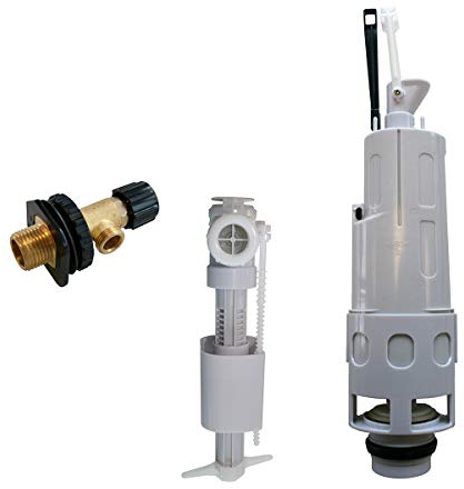 Ersatzteil - BERNSTEIN WC-Vorwandelement G3004A Ersatzteilset 3-teilig - Füllventil, Absperr- und Regelventil, 2-Mengen Hebelglocke