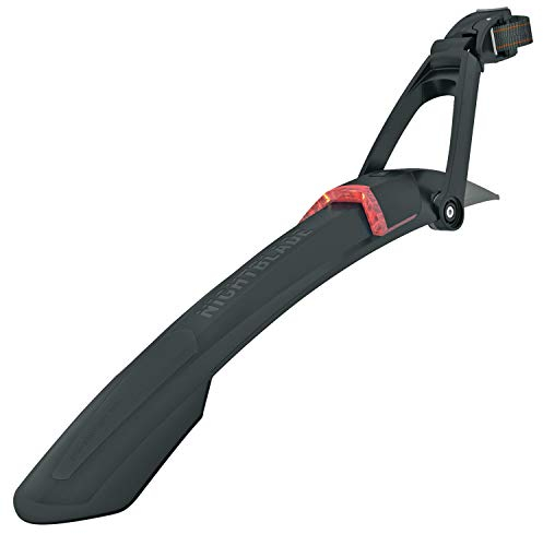 SKS GERMANY Unisex – Erwachsene Nightblade 26 + 27,5 SCHUTZBLECH 26/27,5 SKS HINTEN Nacht Klinge, Grau, Schwarz, BLAU