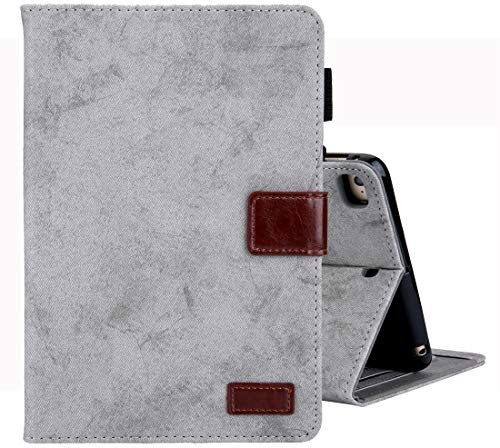 Cases For iPad Mini 1 / 2 / 3 / 4 Business Style Horizontal Flip Leather Case, with Holder & Card Slot & Photo Frame & Sleep / Wake-up Function(Grey)(Brown)(Black)(Pink)(Blue)(Yellow) ( Color : Blue )