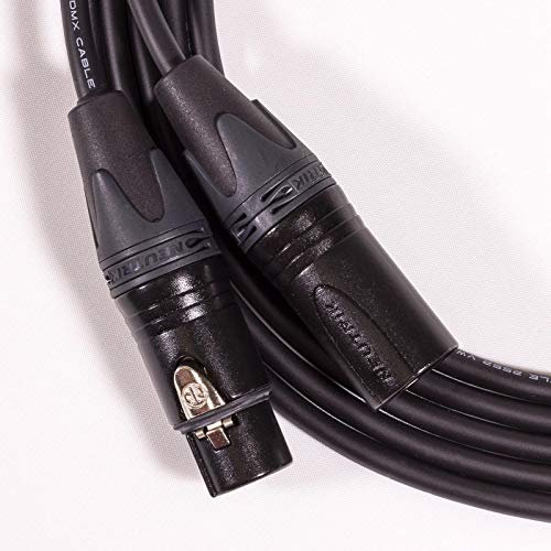 20m Mogami AES XLR to XLR Cord. 110ohm 3080 Digi Black Cable. Neutrik Gold XLRs