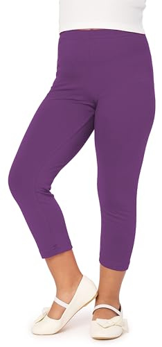 Merry Style Mädchen 3/4 Leggings aus Baumwolle MS10-226 (Purpur,134)