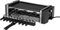 MAXXMEE 3 in 1 Raclette Grill | Kombination aus Drehspieß- und klassischem Raclette Grill | Tischgrill für das nächste Party Buffet | Wendbare Grillplatte mit geriffelter & glatter Oberfläche | 1200W