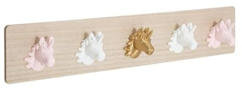 Atmosphera for Kids - Patère Murale Licorne 55cm Naturel