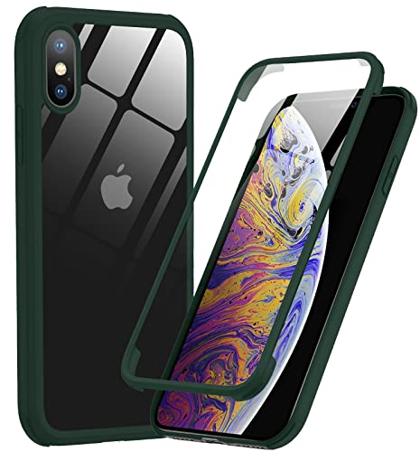 Phoneaura für iPhone XS MAX 360 Grad Schutzhüll für XS MAX Handyhülle; XS MAx Hülle mit Kameraschutz und Komplettschutz (Deutsches Design)