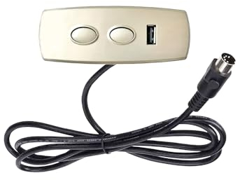 Huachuang Controller reclinabile per sedia reclinabile elettrica 2 pulsanti Controllo 1 motore (con caricatore USB 5V 2A, ingresso DC29V) Installazione semplice