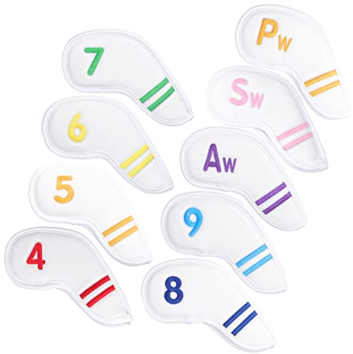 Dilwe Iron Head Cover, Leather Headcover Accessories(white)