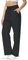 HMIYA Jogginghose Damen Baumwolle Freizeithose Lang offenem Boden Yogahose Sporthose Geradem Bein Hose mit Taschen(Schwarz XS)