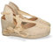 shoes&blues.es 63092-Sandalia de Cuna para Mujer, Forrado de Yute, con Pala Cerrada, y Cierre de Cordones, Primavera Verano 2022. Talla 38 Apricot