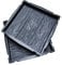 FHONYX 2 Stück Gießform Pflasterform Schablone für Beton 40x40x5cm, Gehwegplatte, Bodenbelag Platten, schalungsformen, Nachahmung Holzmaserung, Gartendekoration, DIY, Gehweg, Pflastersteine, Gießen