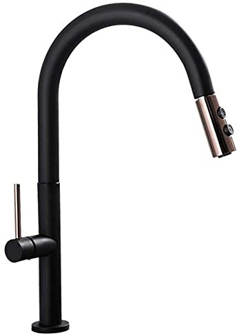 FJYDBTWJ Faucet Diseño Simple Copor Dere Completo Cocina Gortando Gorro de Agua Caliente Y Frío Tap