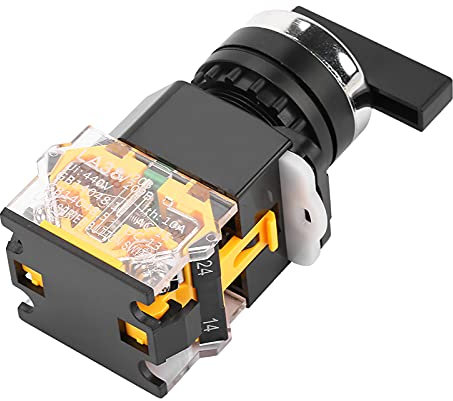 Interruttore Rotativo 3 Posizioni Interruttore Rotativo Momentaneo Manico Lungo 22mm Selettore Interruttore di Ripristino Automatico LA38 20BX33 Interruttori Industriali