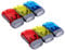 BODYA 6Pcs 3 LED Hand Pressing Flashlight Hand Crank Flashlight, Dynamo Crank Power Wind Up Torch Camping Light Random Color