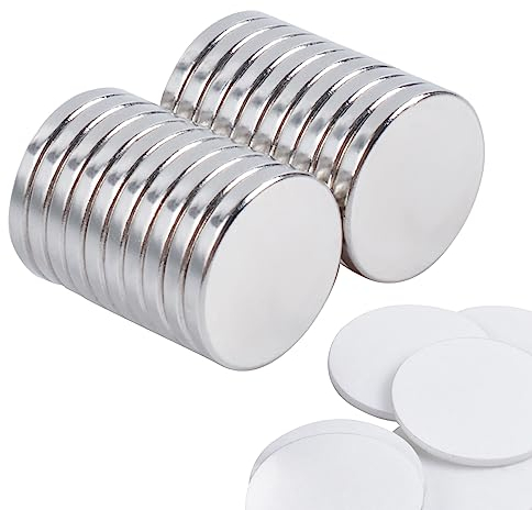 OCEUMAOA Magnete Selbstklebend Neodym Magnete Extra Stark 15x2mm 20Stück Magneten