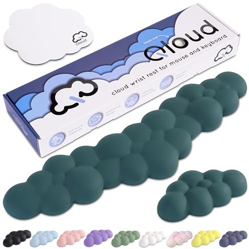Qloud Cloud Wrist Rest - Gaming Wrist Pad for Computer Keyboard - Dark Teal