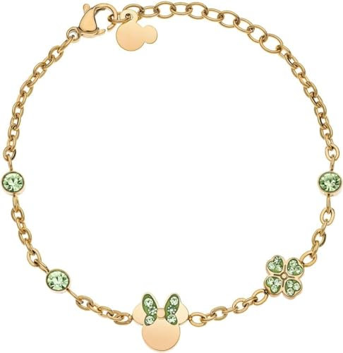 Disney Mädchen-Armband Edelstahl Zirkonia One Size 88748565