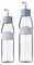 Mepal Lot de 2 gourdes Ellipse Nordic Blue - Contenance : 500 et 700 ml - Convient également pour les boissons gazeuses - Matériau incassable - Anti-fuite - Passe au lave-vaisselle