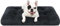 KSIIA Hundebett kleine Hunde Waschbar, Plüsch Hundekissen flauschig, 60x45cm, rutschfeste Unterseite, Hundematte, Hundekorb Hundematratze atmungsaktiv Haustierbett Schattengrau