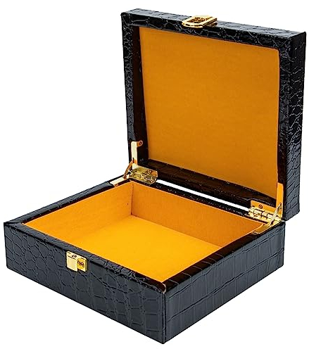 Lurrose Lederetui Holzkiste Teebehälter tragbarer Humidor Reisen Zigarrenbox. Humidor Carry Fall. Tragbare Zigarrensack Zigarrenbehälter Zigarrenhalter -Humidor mit Schloss Pu Halter